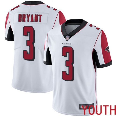Atlanta Falcons Limited White Youth Matt Bryant Road Jersey NFL Football #3 Vapor Untouchable